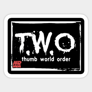 B&W Series - t.W.o (new logo) Sticker